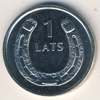 Латвия, 1 лат (2010 г.)