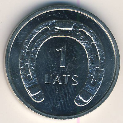 Латвия, 1 лат (2010 г.)