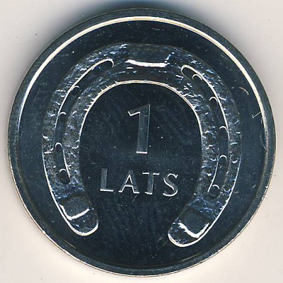 Латвия, 1 лат (2010 г.)