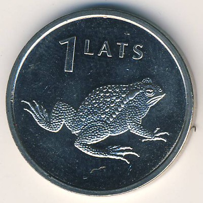 Латвия, 1 лат (2010 г.)