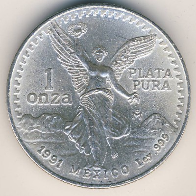 Mexico, 1 onza, 1988–1991