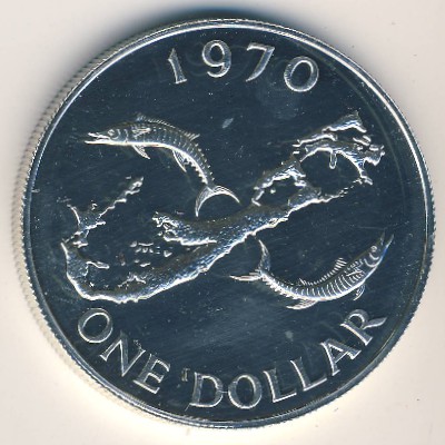 Bermuda Islands, 1 dollar, 1970