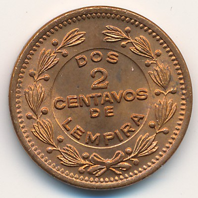 Honduras, 2 centavos, 1939–1956