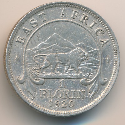 Восточная Африка, 1 флорин (1920–1921 г.)