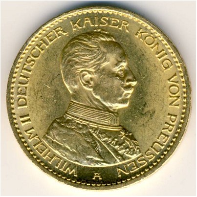 Prussia, 20 mark, 1913–1915