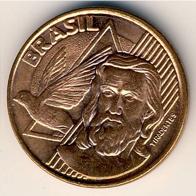 Brazil, 5 centavos, 1998–2020