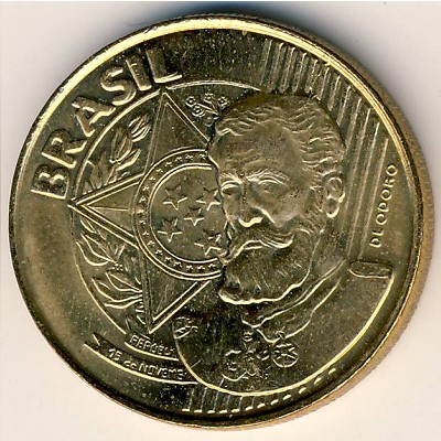 Brazil, 25 centavos, 1998–2020