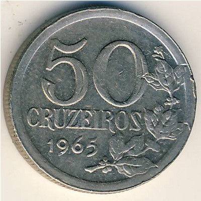 Бразилия, 50 крузейро (1965 г.)