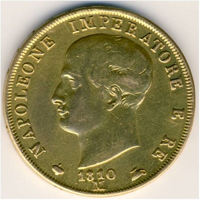 Italy, 40 lire, 1807–1814