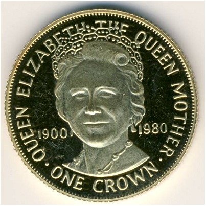 Isle of Man, 1 crown, 1980
