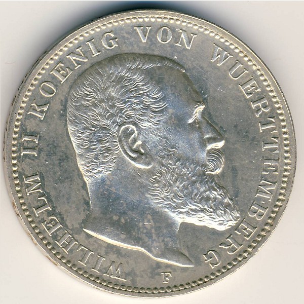 Вюртемберг, 3 марки (1908 г.)