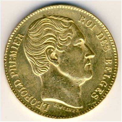 Бельгия, 20 франков (1865 г.)
