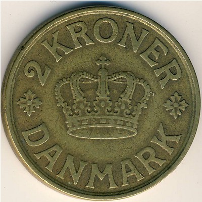Дания, 2 кроны (1924–1926 г.)