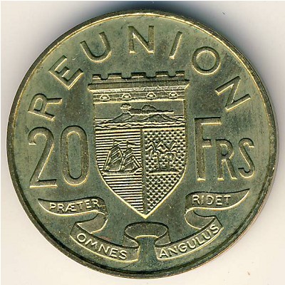 Reunion, 20 francs, 1955–1964