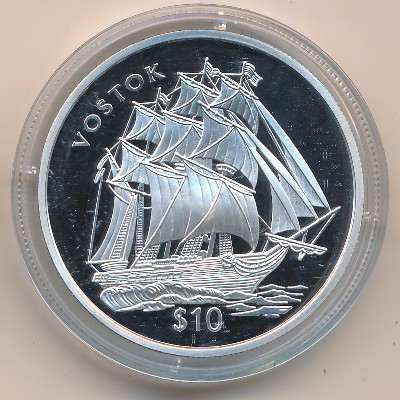 Fiji, 10 dollars, 2002