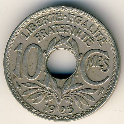 France, 10 centimes, 1917–1938
