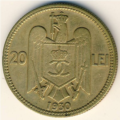 Romania, 20 lei, 1930