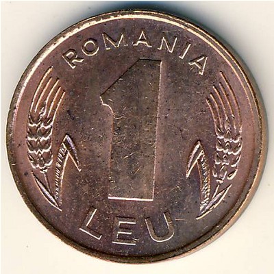 Romania, 1 leu, 1993–2006
