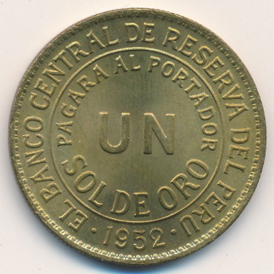Peru, 1 sol, 1943–1965