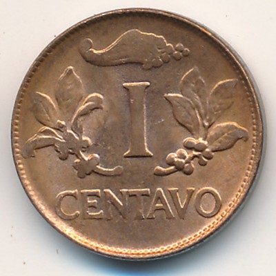 Colombia, 1 centavo, 1967–1978
