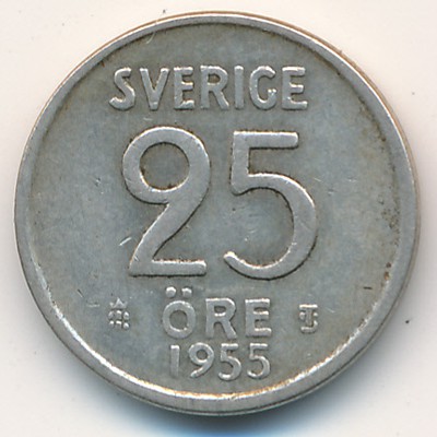 Швеция, 25 эре (1952–1961 г.)