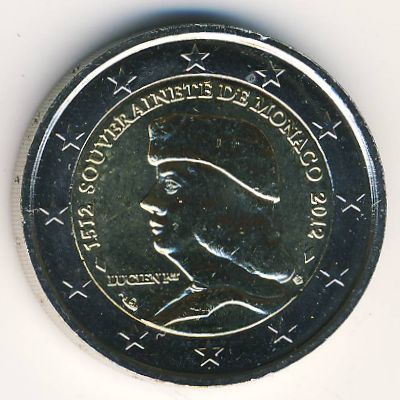 Monaco, 2 euro, 2012