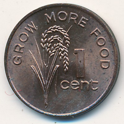 Fiji, 1 cent, 1977–1982