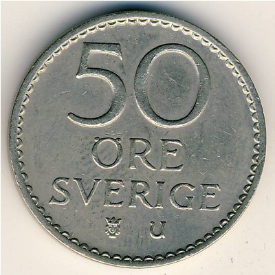 Sweden, 50 ore, 1962–1973