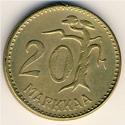 Finland, 20 markkaa, 1952–1962