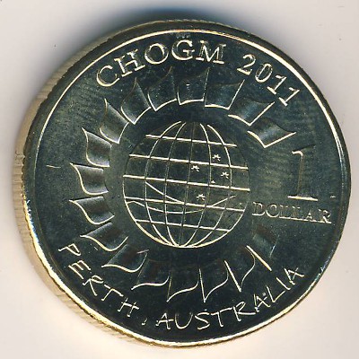 Australia, 1 dollar, 2011