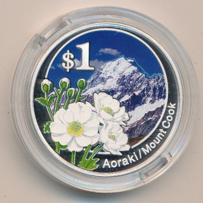 New Zealand, 1 dollar, 2007