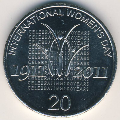 Австралия, 20 центов (2011 г.)