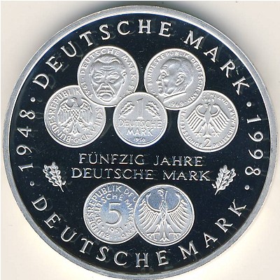 West Germany, 10 mark, 1998