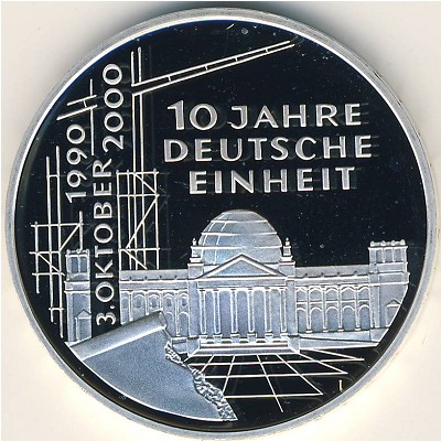 West Germany, 10 mark, 2000