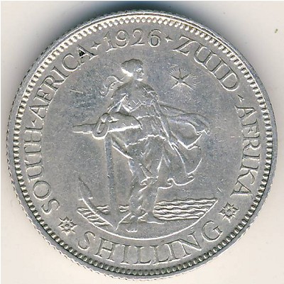 South Africa, 1 shilling, 1926–1930
