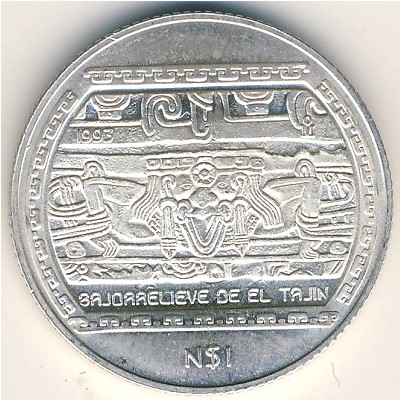 Mexico, 1 nuevo peso, 1993