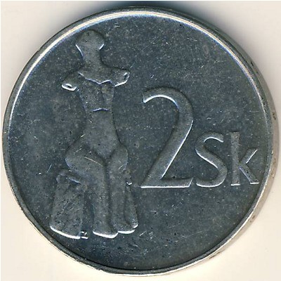 Словакия, 2 кроны (1993–2008 г.)
