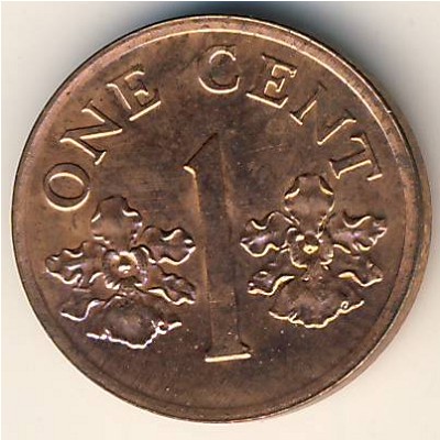 Singapore, 1 cent, 1992–2007