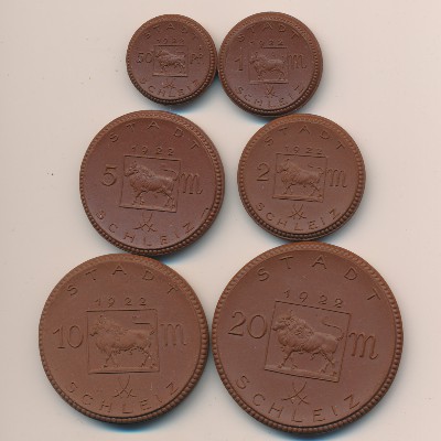 Шлейц., Набор монет (1922 г.)