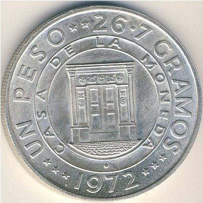 Доминиканская республика, 1 песо (1972 г.)