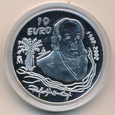 Spain, 10 euro, 2002