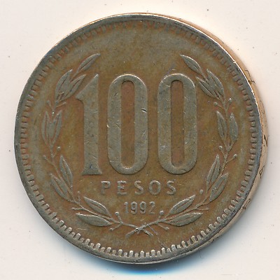 Чили, 100 песо (1992 г.)