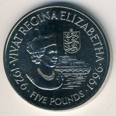 Guernsey, 5 pounds, 1996