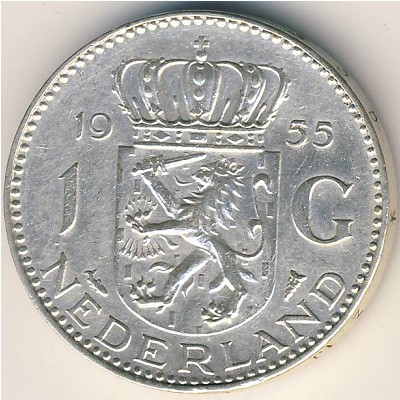 Netherlands, 1 gulden, 1954–1967