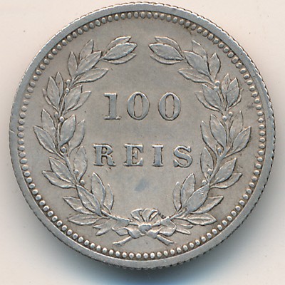 Portugal, 100 reis, 1890–1898