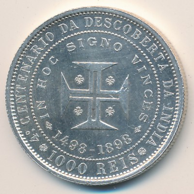 Португалия, 1000 рейс (1898 г.)