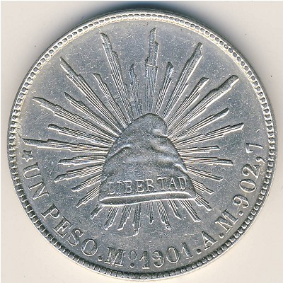 Mexico, 1 peso, 1898–1909