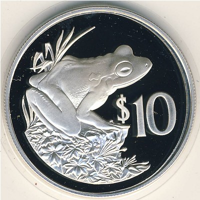 Fiji, 10 dollars, 1986