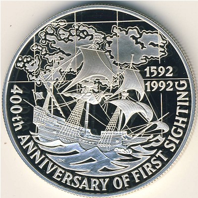 Falkland Islands, 5 pounds, 1992