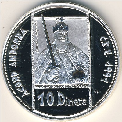 Andorra, 10 diners, 1992